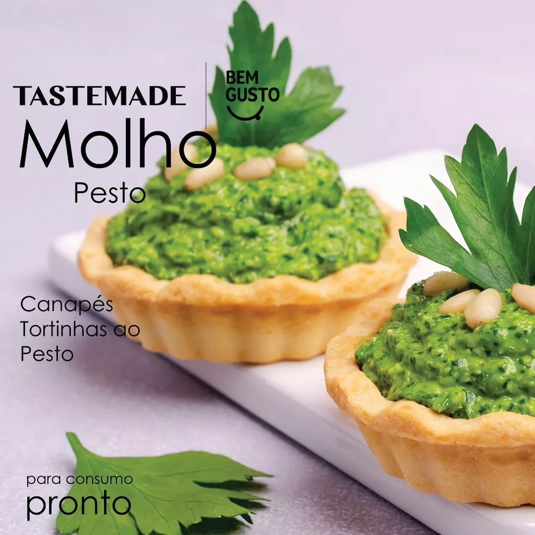 canapes tortinhas pesto